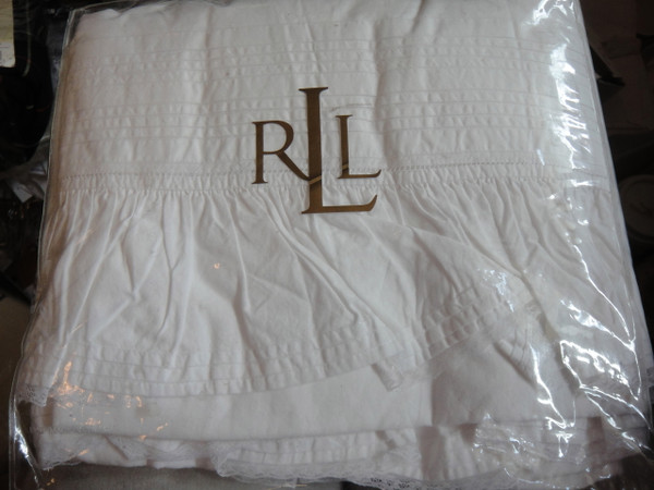 Ralph Lauren Skating Party Tartan Plaid Green King Duvet Cover Set