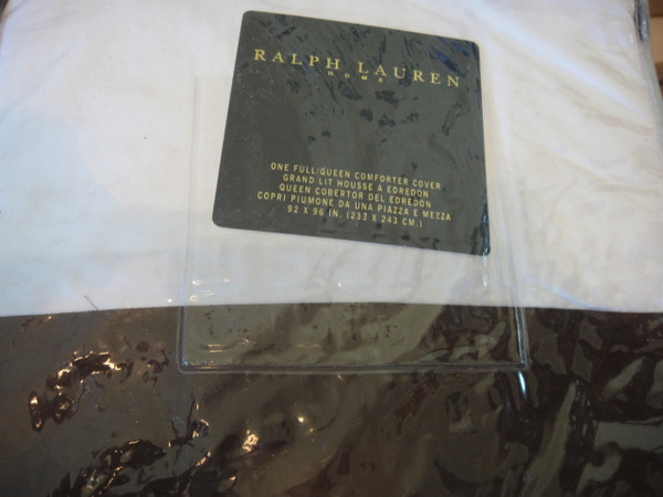 Ralph Lauren Fulton Chocolate Full Queen Duvet Cover Set