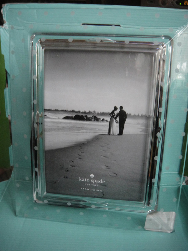 Kate Spade Larabee Dot 5 x7 Crystal Frame by Lenox