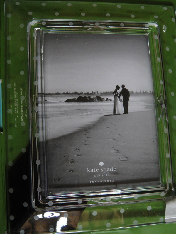 Kate Spade Larabee Dot 5 x7 Crystal Frame by Lenox