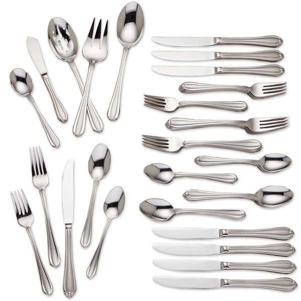 Gorham Melon Bud Frosted 45 PC Stainless Steel Set 