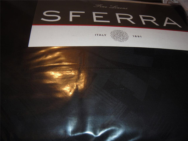 Sferra Lauren Shanghai  Luxe Josephine Black King Sheet Set 