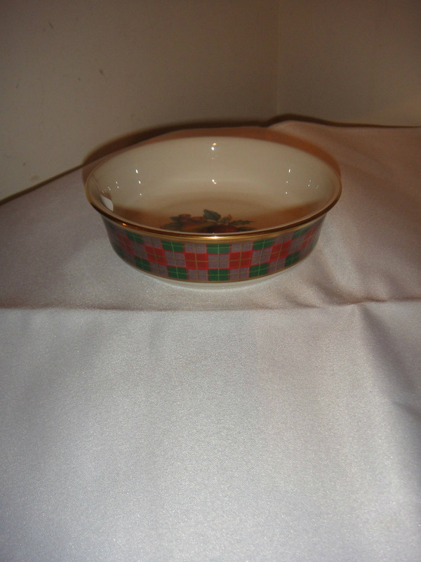 Holiday Tartan Fruit Bowl by Lenox