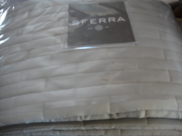 Sferra Sesto King Quilt Grey