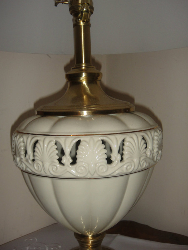 Lenox Quiozel Athenian Table Lamp Brass Finish New