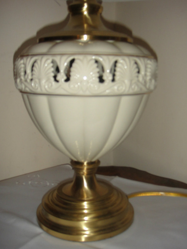 Lenox Quiozel Athenian Table Lamp Brass Finish New