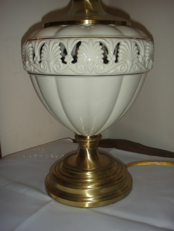 Lenox Quiozel Athenian Table Lamp Brass Finish New