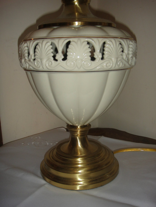 Lenox Quiozel Athenian Table Lamp Brass Finish New