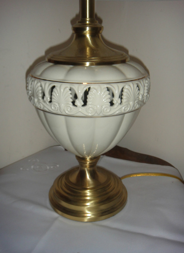 Lenox Quiozel Athenian Table Lamp Brass Finish New