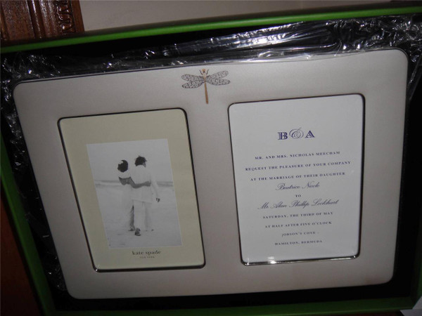 Kate  Spade June Lane double Invitation Picture Frame New in Box