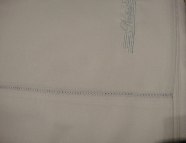 Pratesi Italy Hand Made King Sheet Set Light Blue