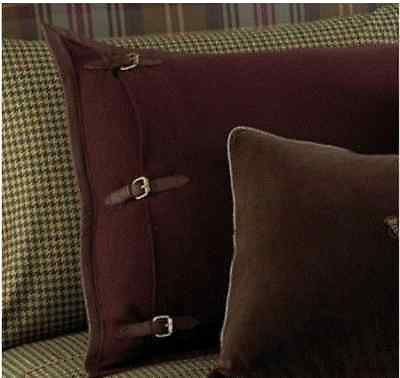 Ralph Lauren Edgefield Wool Herringbone King Sham Burgundy