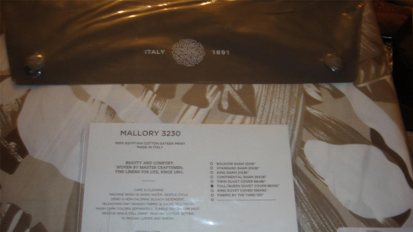  Sferra Mallory  3230 12pc  Queen  Duvet Cover Set New