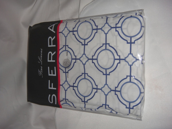 Sferra Connery 2165 Standard Sham Cornflower Blue Percale