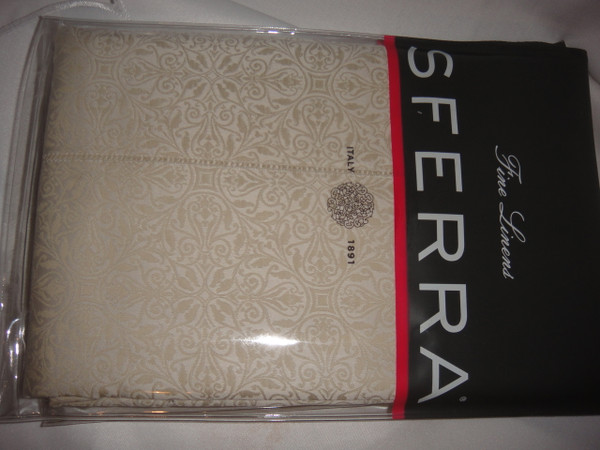 Sferra Ilaria 7361 Standard Sham Ivory New 