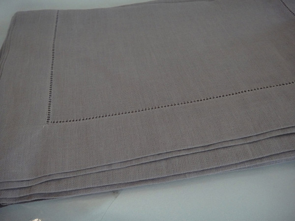 Festival 902 Pure Linen Table Runner Grey by Sferra 21' x100 "
