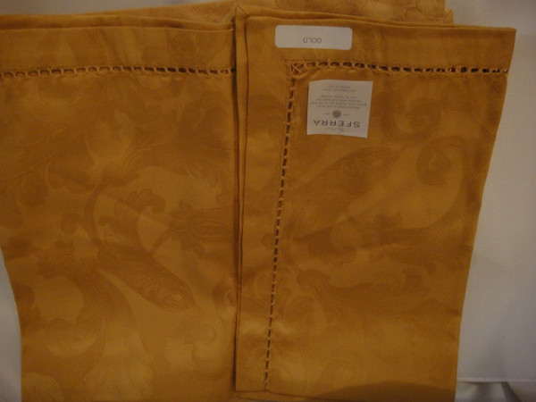 Acanthus 1111 Gold Set of 4 Table Napkins By Sferra New 