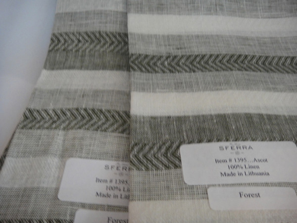 Ascot Set of Four Hemstitched Dinner Napkins by Sferra Forest New