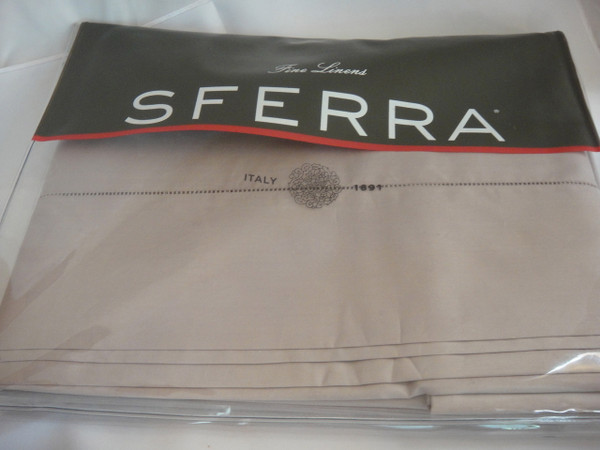 Sferra Celeste Wisteria Full Queen Flat Sheet Egyptian Cotton Percale  New 