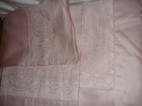 Frette Aix Calliope Bordo Pink Queen Sheet Set FR5190 E2405 New