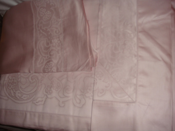 Frette Aix Calliope Bordo Pink Queen Sheet Set FR5190 E2405 New