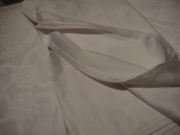 Frette Beyazit Arredo Tinto Fezza White Queen Duvet  Cover Set  New