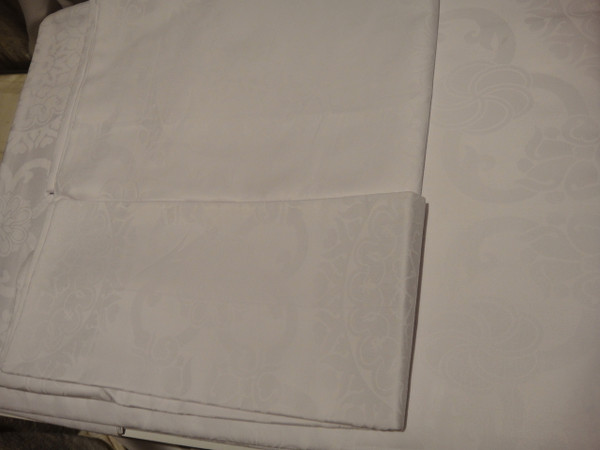 Frette Beyazit Arredo Tinto Fezza White Queen Duvet  Cover Set  New
