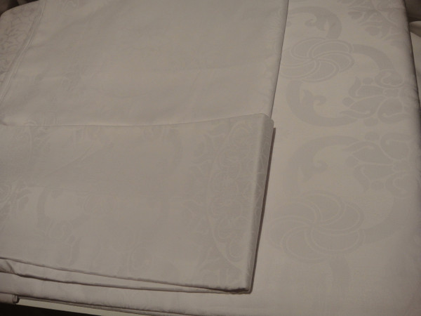 Frette Beyazit Arredo Tinto Fezza White Queen Duvet  Cover Set  New