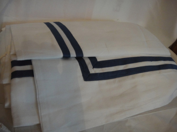 Pratesi White With Royal Blue  Double Tape Insert New 