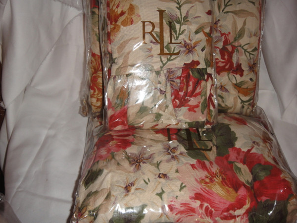 Ralph  Lauren Post Road Floral  8Pc  Queen  Duvet  Comforter Cover Set New