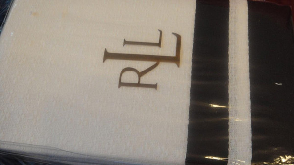 Ralph Lauren Indigo Modern Blue White Stripe King Duvet Comforter Cover Set New