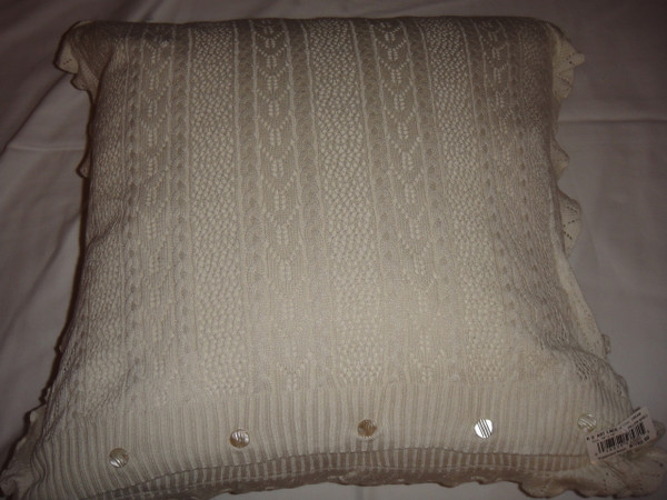 Ralph Lauren Rue Des Artistes Ivory Lace Throw Pillow New