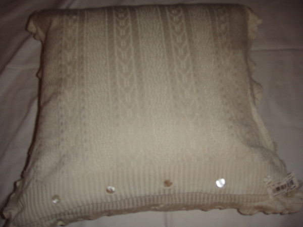 Ralph Lauren Rue Des Artistes Ivory Lace Throw Pillow New