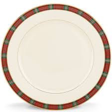 Lenox Winter Greetings Plaid Fine China 5pc Place Setting New