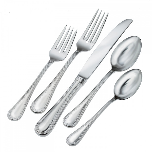 Vera Wang Grosgrain 5 Piece 18/10 Stainless Flatware Service for 1 New 
