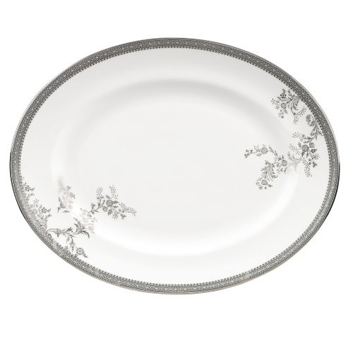 Vera Wang by Wedgwood Vera Lace 13.75 Inch Oval Platter