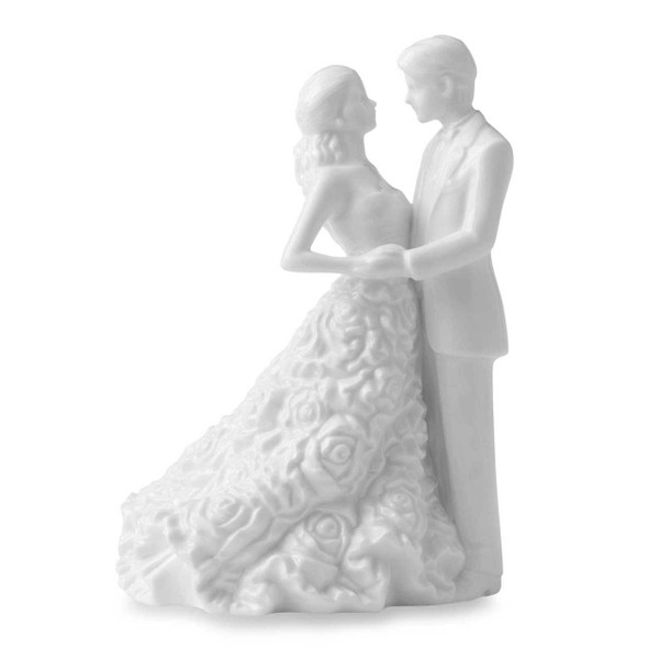 Monique Lhuillier  By Waterford Modern Love Bride & Groom Cake Topper