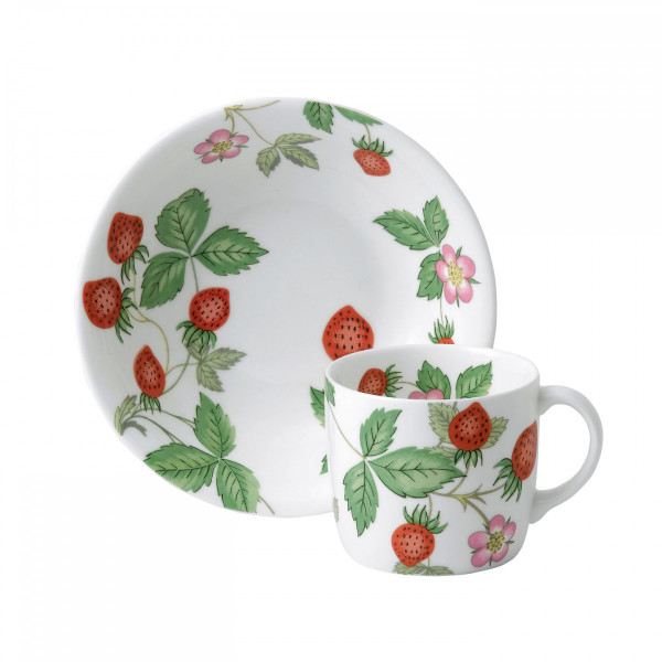 Wedgwood Wild Strawberry Child's Small Mug & Bowl 2-Piece Set