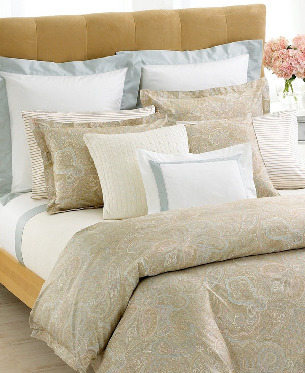 Ralph Lauren Coral  Beach Paisley 12PC  Queen Duvet  Set  New