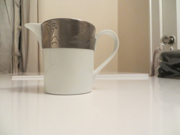 J.L Coquet K Hazard White Platinum Creamer New