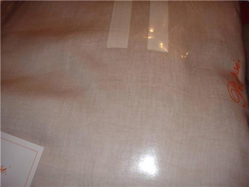 Pratesi 2.0 Collection  Infinito Linen  4pc Queen Sheet  Set Neutral Oatmeal New