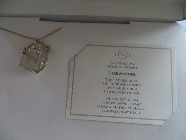 Sterling Silver Diamond Pendant Necklace For Mother