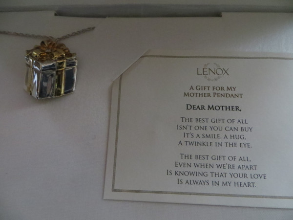 Sterling Silver Diamond Pendant Necklace For Mother