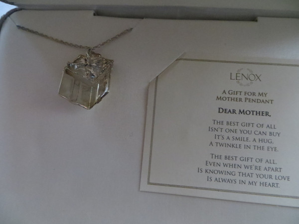 Sterling Silver Diamond Pendant Necklace For Mother