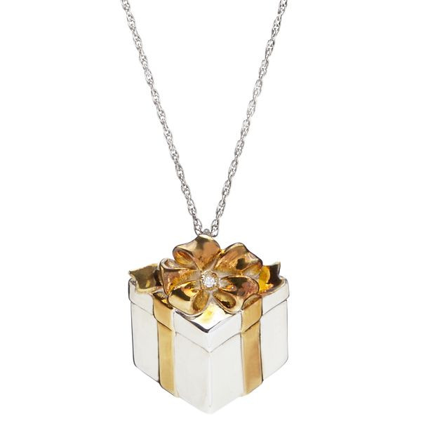 Sterling Silver Diamond Pendant Necklace for Daughter
