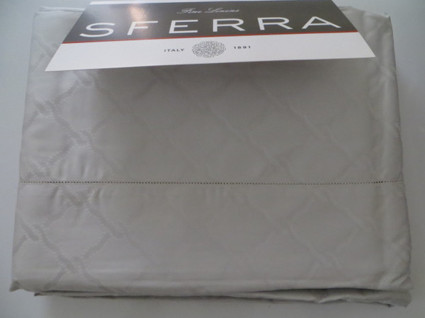 Sferra Bruni Queen Sheet Set Light Grey New