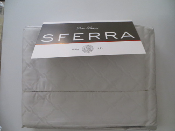 Sferra Bruni Queen Sheet Set Light Grey New