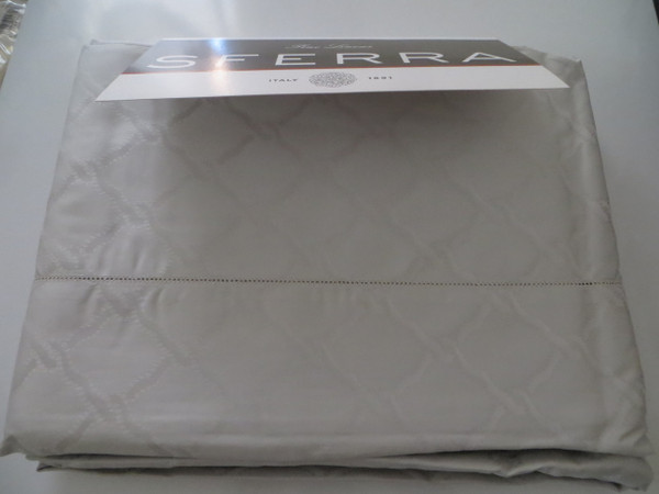 Sferra Bruni Queen Sheet Set Light Grey New