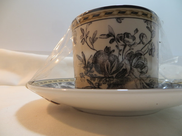 Royal Doulton Provence Noir Cup and Saucer New
