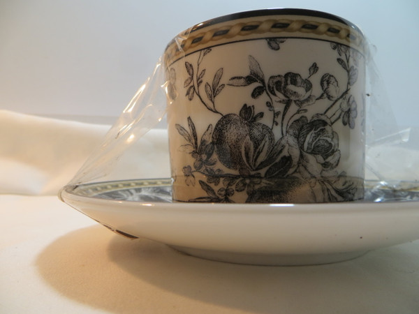 Royal Doulton Provence Noir Cup and Saucer New